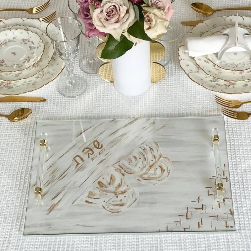 Painted Design Challah Board | Home Goods | Judaica